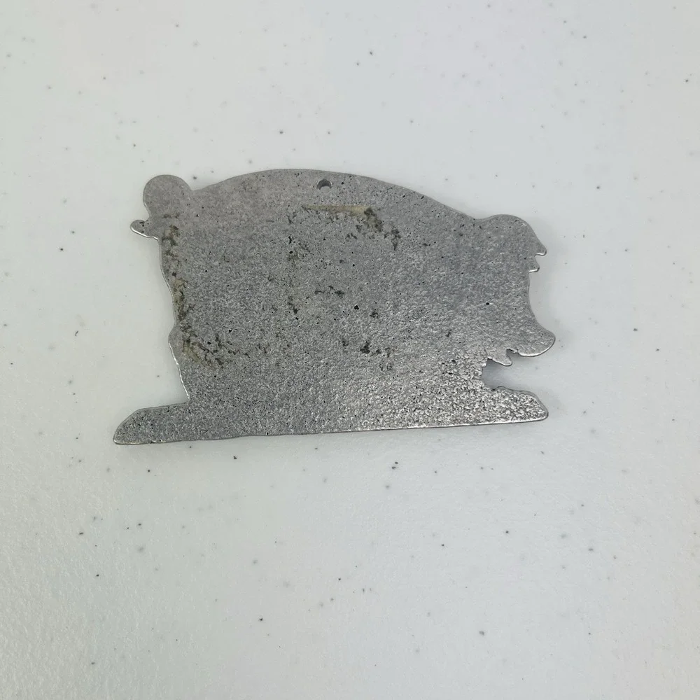 Pewter Pig Ornament Holiday Farm Animal Decoration Gift USA Made Lead Free 4